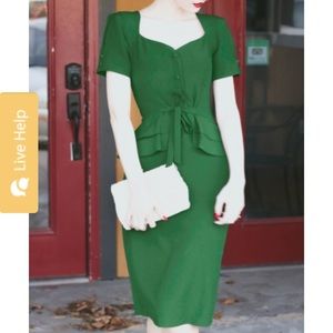 Stop Staring green dress size small (2-4).  NWT.